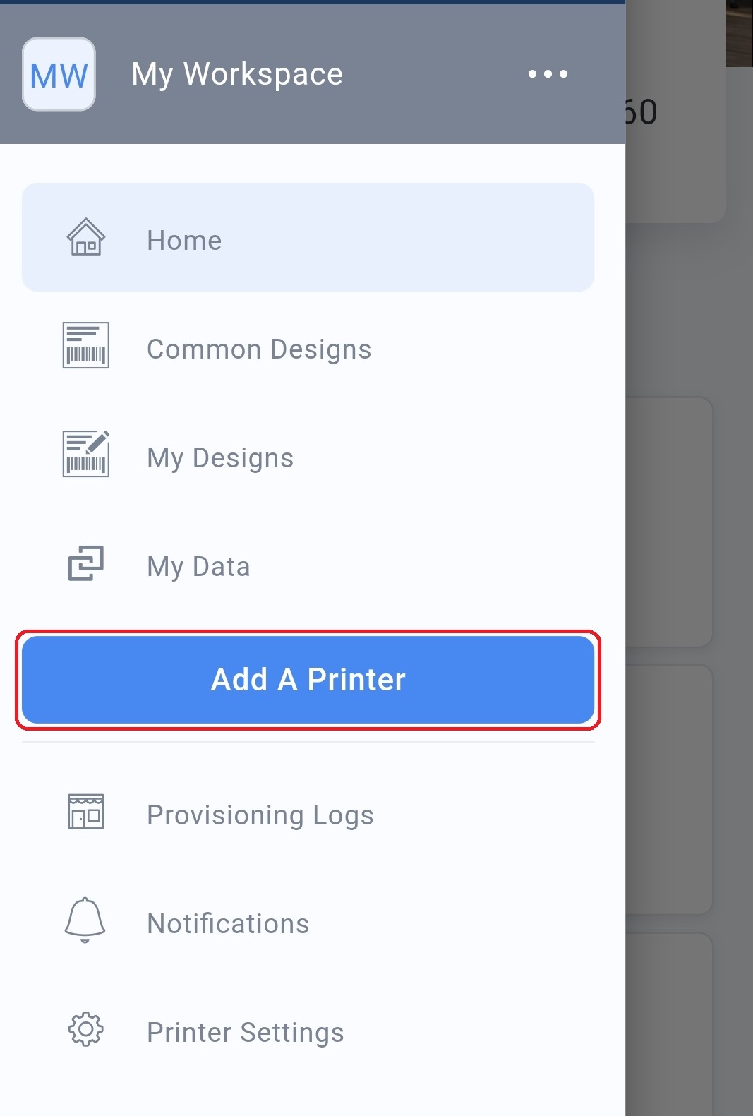 Add Additional Printers to your Workspace