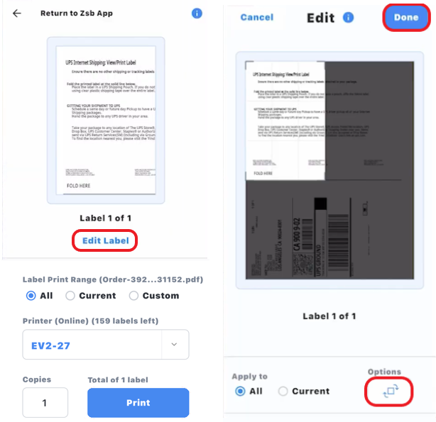 Print a Royal Mail Shipping Label from a Mobile Device