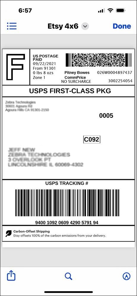 Using AirPrint® with ZSB Series Printers