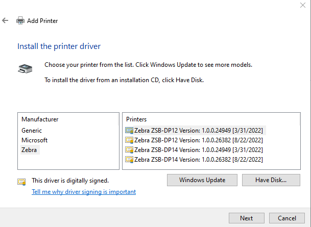 Adding Printer Manually on Windows Computer